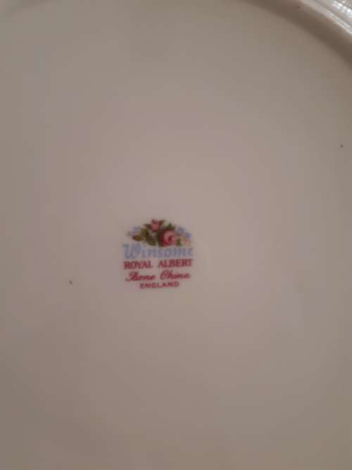 Royal Albert `Winsome` (21 piece) PLUS gold plated tea spoons and cake forks (13 piece)