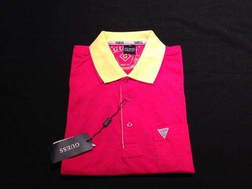 GUESS Double Collar Mens Golfer - XX Large Slim Fit