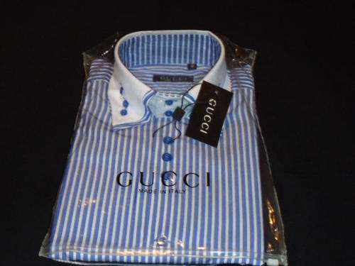 High Collar GUCCI Shirt - Medium Slim Fit