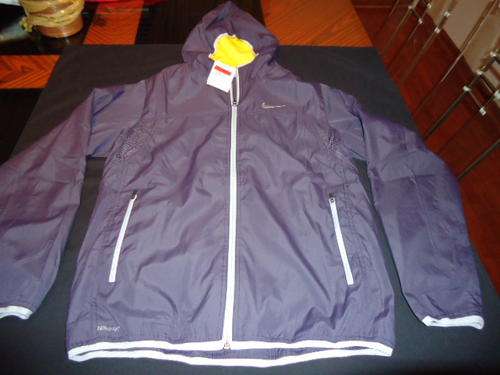 NIKE Fit Track Jacket with Hoodie - Large