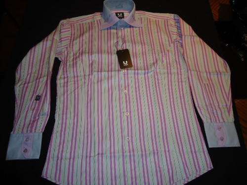 Latest Style UZZI High Collar Shirt - Medium Slim Fit