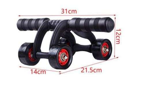 4-WHEEL AB ROLLER and PUSH UP STAND