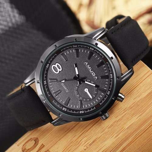 Top Brand Quartz Watches Men Luxury Famous Wristwatches Male Clock Leather Wrist Watch Fashion