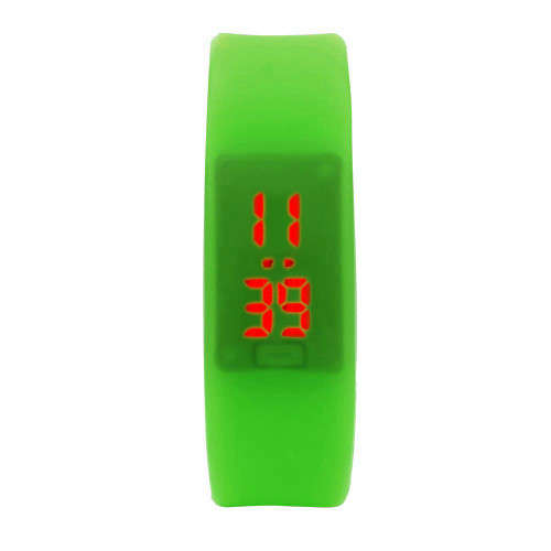 Mens / Women Ultra Thin Silicone LED Digital Waterproof Sport Bracelet Wristwatch