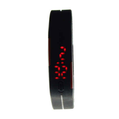 Mens / Women Ultra Thin Silicone LED Digital Waterproof Sport Bracelet Wristwatch