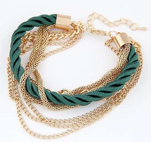 Fashionable Rope Chain Decoration Bracelet For Girl For Summer Party