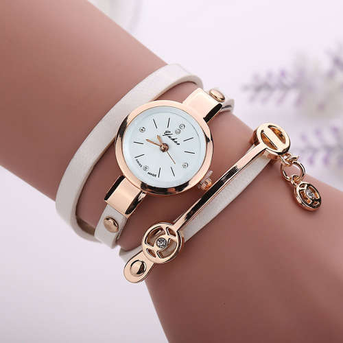 Attractive Fashion Women Bracelet Watch Dial Quartz Analog Wrap WristWatch