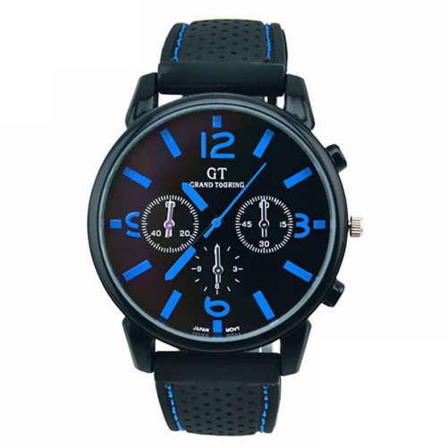 GT WATCH  Men Fashion Stainless Steel Sport Cool Quartz Hours Wrist Analog Watch