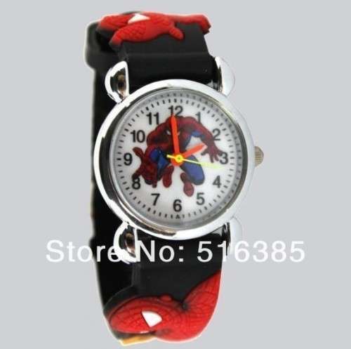 Spider man 3D Cartoon Children Boys Quartz Wrist Watches