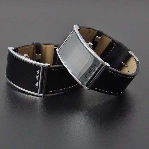 LED-Digital-Date-Watch-Leather-Strap-Stainless-Steel-Casual-Lady-Men-Wristwatch  LED-Digital-Date-W