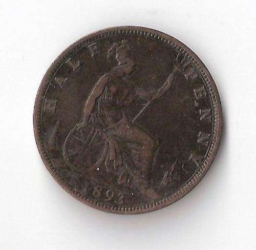 1893 Half Penny! ***CRAZY R1 Auction!***