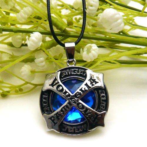 IMPORTED STOCK! Unisex ***VONGOLA FAMIGLIA*** Stainless Steel/Leather Necklace!