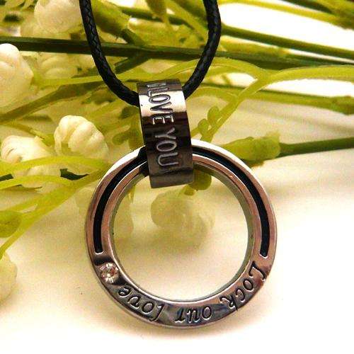 IMPORTED STOCK! Unisex ***LORD of the RINGS*** Stainless Steel/Leather Necklace!