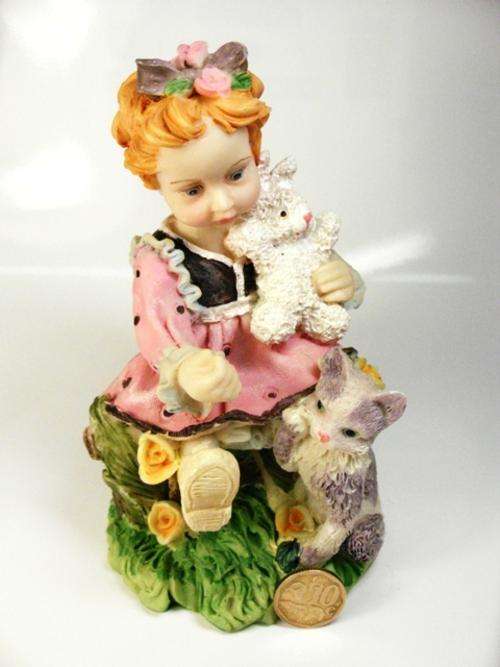 Exclusive Porcelain Figurine! *Playing Kid*