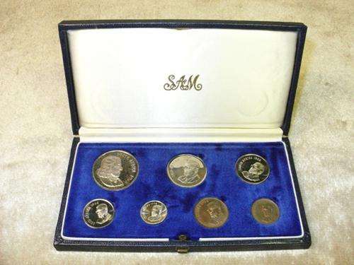 EXTREMELY RARE SET! 1968 - RSA SHORT PROOF SET! in blue SA Mint Box!