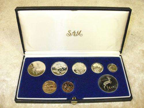 RSA SHORT PROOF SET! 1987 with SILVER RAND! in blue SA Mint Box!