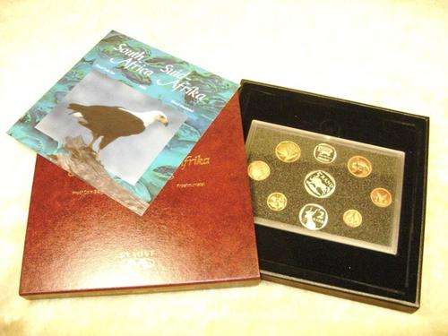 RSA PROOF SET - 1995 - ! in Brown SA Mint Box!