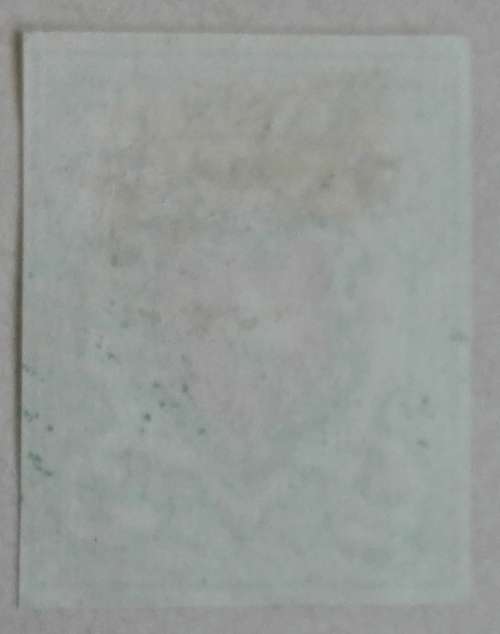 1 x blue white and red 5 rappen stamp from Switzerland (as shown)