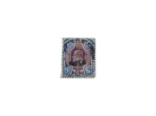 1 x KE VII blue and purple 9d stamp (as shown)