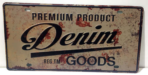 Metal poster/metal number plate with Premium Product size: 31.5×20cm