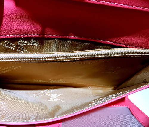 lady's wallet   snake skin pattern watermelon red