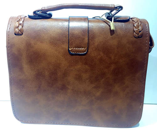 Lady's vintage handbag/shoulder bag/cross body   brown     size: 23×7×17cm