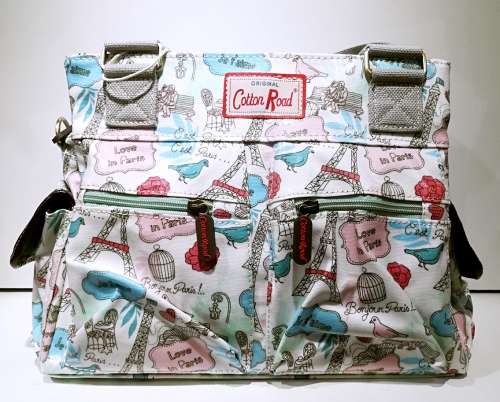 Cotton Road hand bag with wind mill sling included waterproof material  size: 31x13x23cm