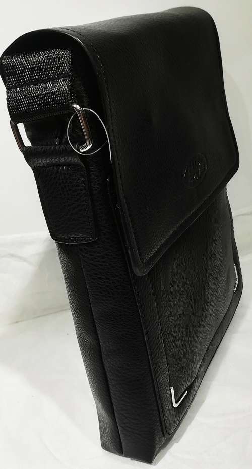 Men's briefcase shoulder sling bag,size: 26*23*5cm, BLACK