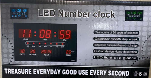 LED Digital Number Clock