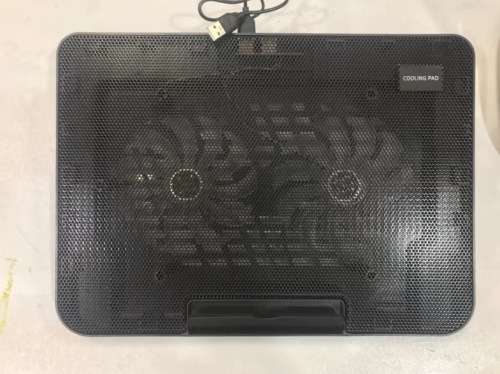 Laptop cooler with 2 fans suitable up to 17inch laptop