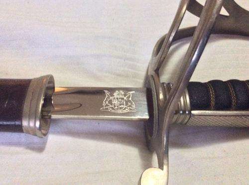 South African Officer's Sword