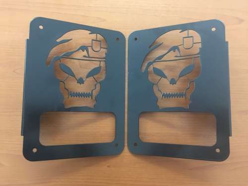 Stainless steel Jeep JK Wrangler light guards (set)