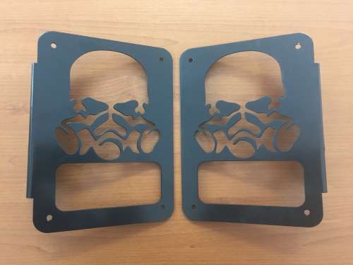 Stainless steel Jeep JK Wrangler light guards (set)