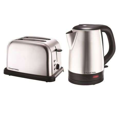RUSSELL HOBBS KETTLE AND 2 SLICES TOASTER PACK