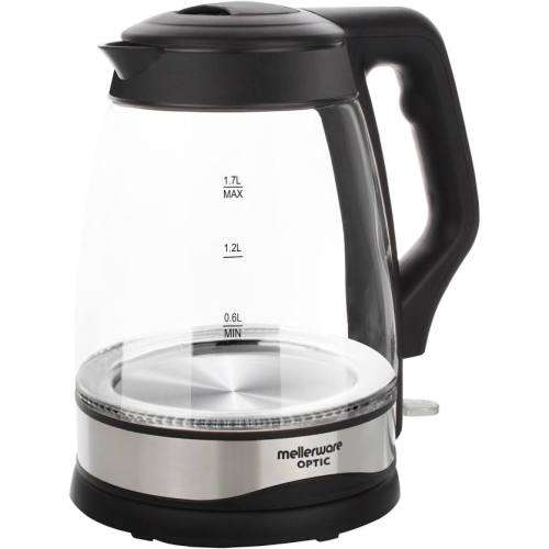 MELLERWARE GLASS KETTLE 1.7 LITRES