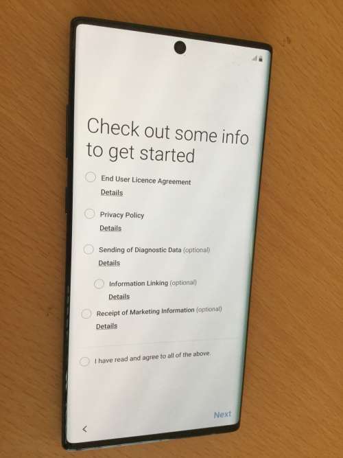 SAMSUNG NOTE 10 plus.  DUAL SIM 256 GB