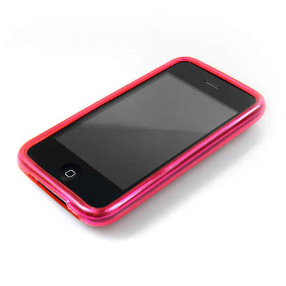 Pink Gel Pouch for Apple iPhone 3G/3GS ***Free shipping***