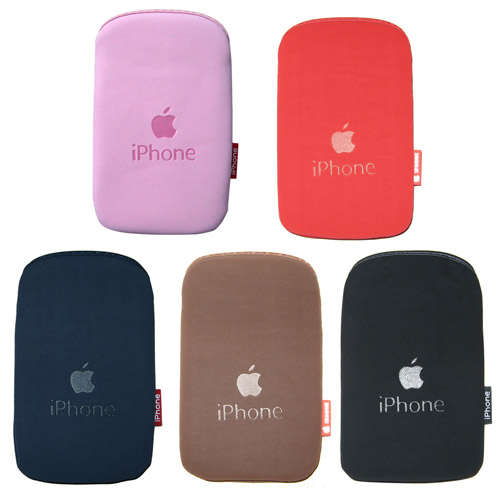 Black Soft Pouch for Apple iPhone 3G/3GS ***Free shipping***