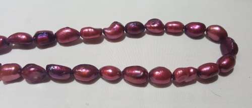 Light Burgundy Freshwater pearls