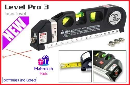 ***FIXIT LASER LEVEL PRO 3***INCLUDES EXTRA BATTERIES***FABULOUSLY HANDY GIFT***BELOW COST START!!!