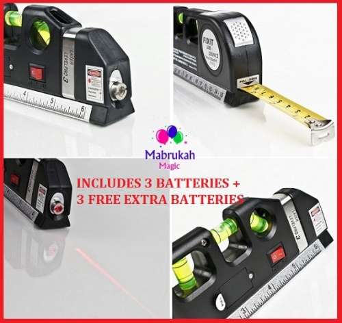 ***FIXIT LASER LEVEL PRO 3***INCLUDES EXTRA BATTERIES***FABULOUSLY HANDY GIFT***BELOW COST START!!!
