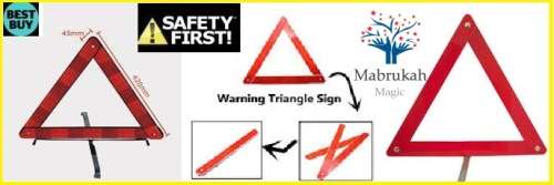 ***UNIVERSAL EMERGENCY WARNING REFLECTING TRIANGLE***BID PER ITEM!!!