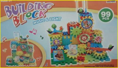 ***99PCS ELECTRO MOTION BUILDING BLOCKS WITH MUSIC & LIGHT***EDUCATIONAL & FUN** + FREE BATTERIES**