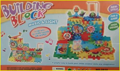 ***99PCS ELECTRO MOTION BUILDING BLOCKS WITH MUSIC & LIGHT***EDUCATIONAL & FUN** + FREE BATTERIES**