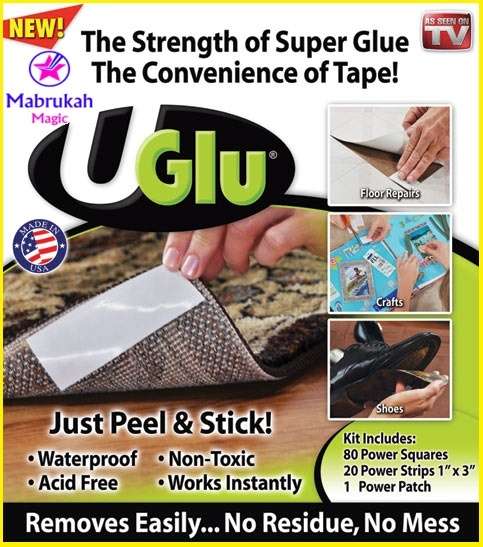 ***100 pieces UGLU***THE STRENGTH OF SUPER GLUE WITH THE CONVENIENCE OF TAPE***BID PER ITEM***