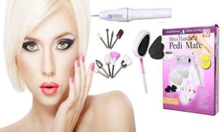 ***FANTASTIC GIFT SET***18 PCS PEDI MATE INCLUDING FREE BONUS BATTERIES + EXTRA SET OF 5 ATTACHMENTS