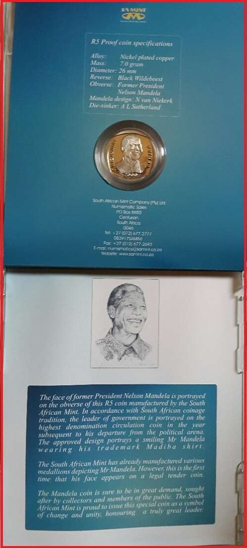 *CLEARANCE*SPECIAL*SA MINT SEALED*NELSON MANDELA HIGHLY COLLECTABLE COIN INCD CASE*BID PER ITEM*