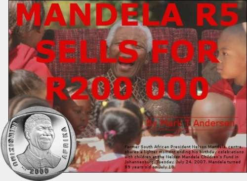 *CLEARANCE*SPECIAL*SA MINT SEALED*NELSON MANDELA HIGHLY COLLECTABLE COIN INCD CASE*BID PER ITEM*