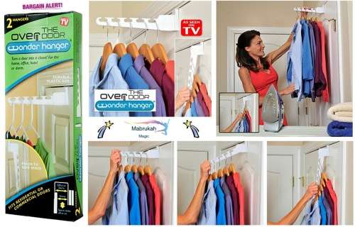 ***LAST 1 CLEARANCE***SET OF 2 OVER THE DOOR WONDER HANGERS***BARGAIN PRICE***