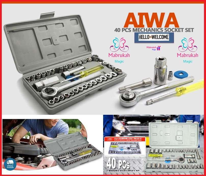 ***LAST 2 IN STOCK***AIWA BEST QUALITY 40PCS COMBINATION SOCKET WRENCH SET***CRAZY DEAL***